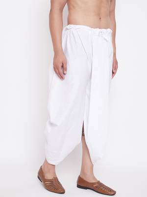 White Traditional Dhoti 4