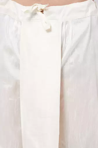 Cream Silk Blend Traditional Dhoti