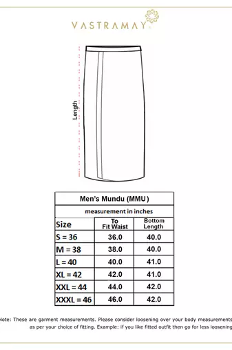 White And Maroon Dhoti Mundu Vesty
