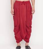 Men'S Maroon Dhoti