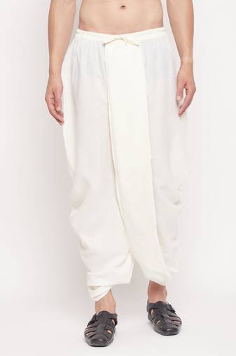 Men'S Cream Dhoti