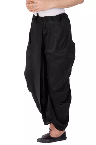 Black Silk Blend Dhoti