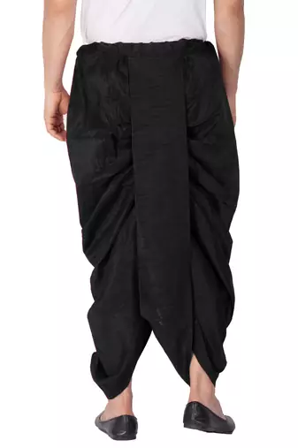 Black Silk Blend Dhoti