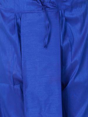 Blue Silk Blend Dhoti 3