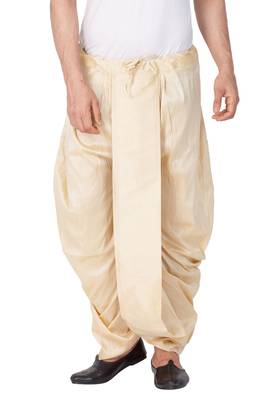 Gold Silk Blend Dhoti 1