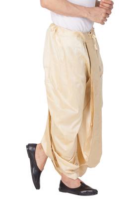Gold Silk Blend Dhoti 2