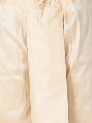Gold Silk Blend Dhoti 3
