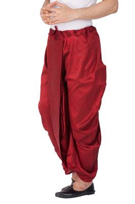  maroon silk blend dhoti 2