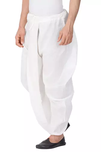 White Silk Blend Dhoti
