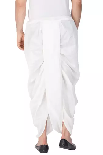 White Silk Blend Dhoti