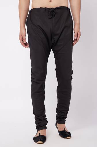 Men'S Black Cotton Blend Pyjama