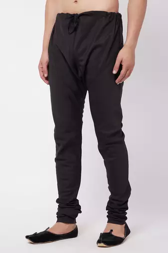 Black Cotton Blend Pyjama