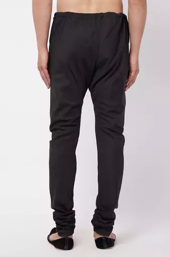 Black Cotton Blend Pyjama