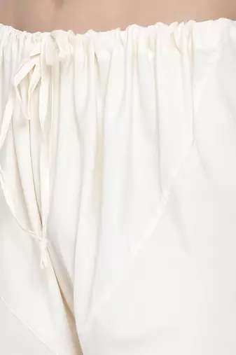 White Cotton Blend Pyjama