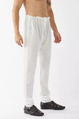 White Cotton Blend Pyjama
