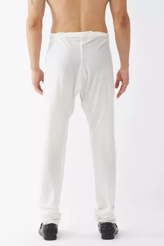 White Cotton Blend Pyjama