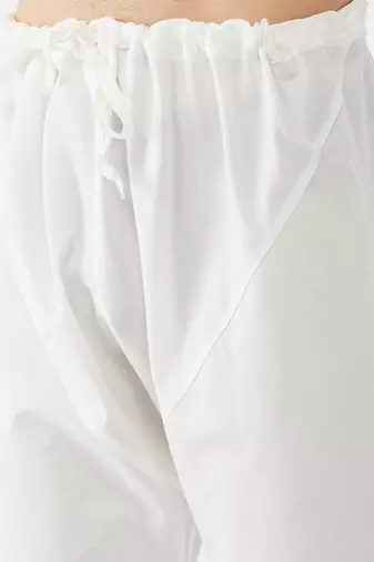 White Cotton Blend Pyjama
