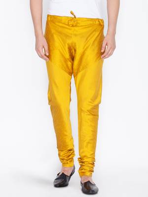 Yellow Silk Blend Pyjama 1