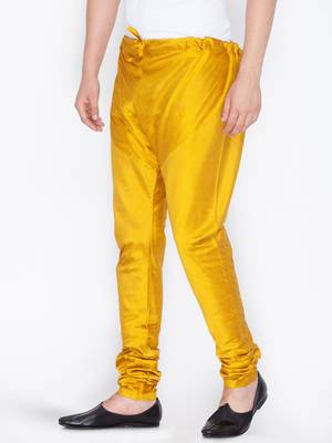 Yellow Silk Blend Pyjama 2