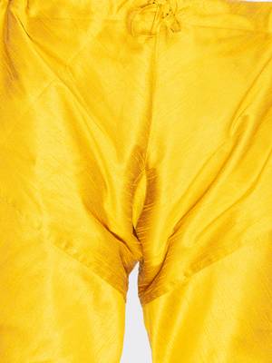 Yellow Silk Blend Pyjama 3
