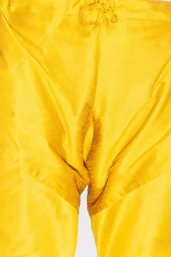 Yellow Silk Blend Pyjama