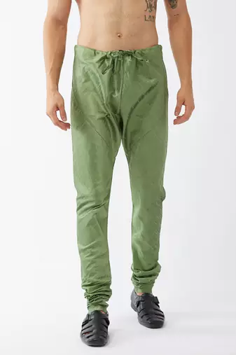 Men'S Light Green Silk Blend Pyjama