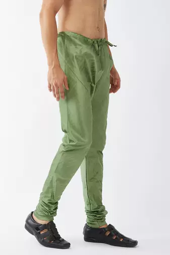 Light Green Silk Blend Pyjama
