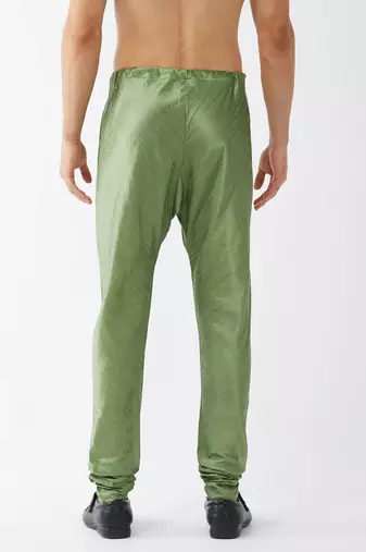 Light Green Silk Blend Pyjama