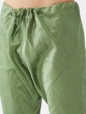 Light Green Silk Blend Pyjama 4