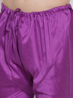 Purple Silk Blend Pyjama 3