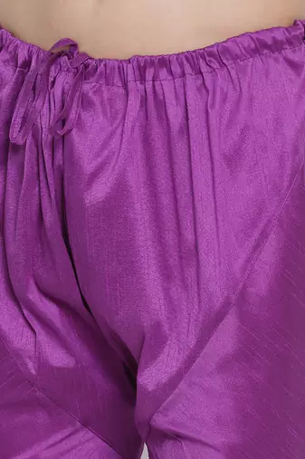 Purple Silk Blend Pyjama