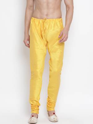 Yellow Silk Blend Pyjama 1