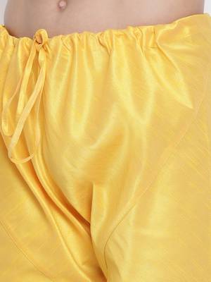 Yellow Silk Blend Pyjama 3