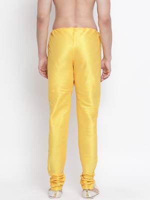 Yellow Silk Blend Pyjama 4