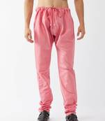 Men'S Pink Silk Blend Pyjama