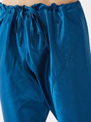 Turquoise Silk Blend Pyjama 4