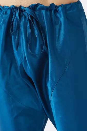 Turquoise Silk Blend Pyjama