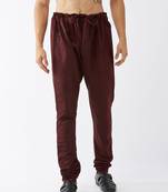 Wine Silk Blend Pyjama