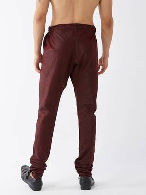 Wine Silk Blend Pyjama 3