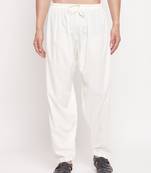 Cream Cotton Patiala Salwar