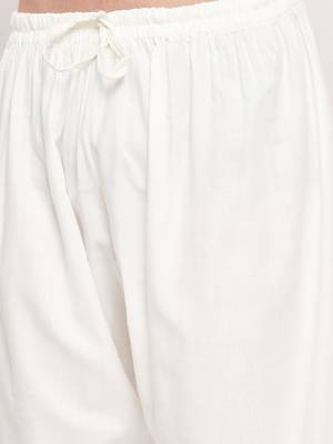 Cream Cotton Patiala Salwar 4