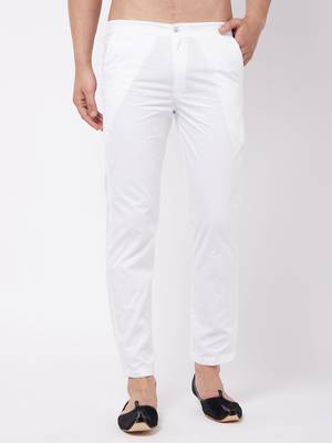 White Cotton Pant Style Pyjama 1
