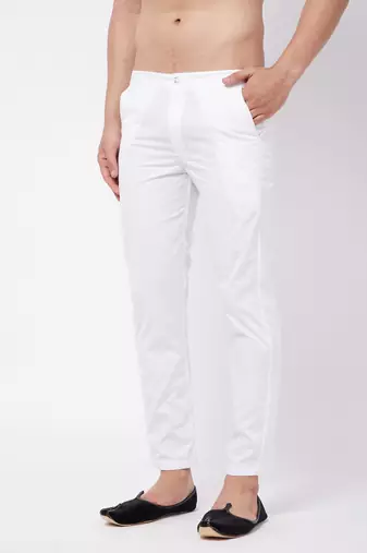White Cotton Pant Style Pyjama