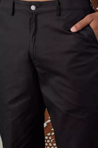 Black Cotton Pant Style Pyjama