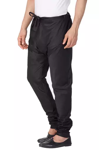 Black Silk Blend Pyjama