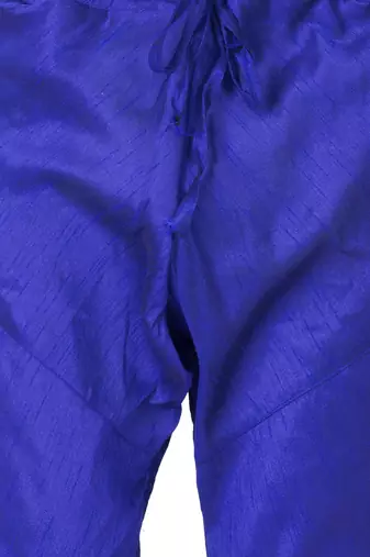 Blue Silk Blend Pyjama