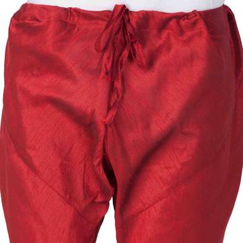 Maroon Silk Blend Pyjama 3