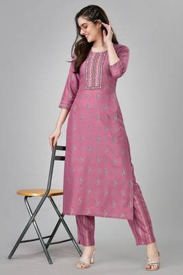 Wine colour ethnic festive wear kurta bottom set for girlish looks 1