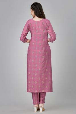 Wine colour ethnic festive wear kurta bottom set for girlish looks 2