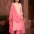 Beautiful pink colour organza fabric girlish readymade suit